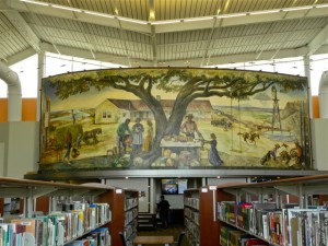Mural in library